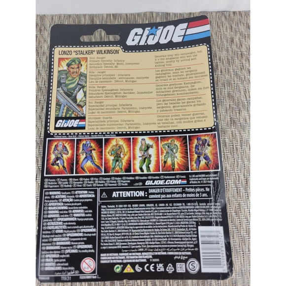 GI Joe Lonzo “Stalker” Wilkinson Action Figure Complete With File - Picture 5 of 8